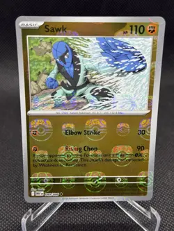 Sawk (Master Ball Pattern) 049/086 Holo Uncommon White Flare Pokemon Near Mint - Image 1