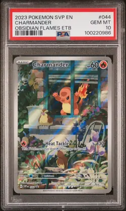 Pokemon Charmander Obsidian Flames ETB Promo SVP EN 044 PSA 10 Gem Mint - Image 3
