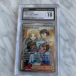 Pokemon Paldean Student SV: Paldean Fates Ultra Rare Holo CGC 10 230/091 - Image 1