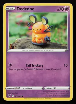 Dedenne 077/185 Common Vivid Voltage Yuka Morii Pokemon NM - Image 1