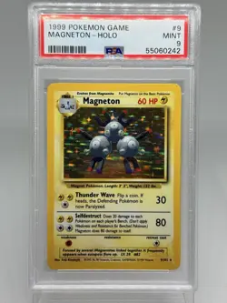 1999 Pokemon Game Magneton Holo #9 PSA 9 Mint - Image 1