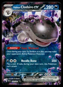 Paldean Clodsire ex 059/091 Double Rare Paldean Fates Pokemon Near Mint - Image 1