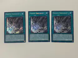 Yugioh - Primite Drillbeam x 3 - 1st Edition Secret Rare NM - Free Holo Card B - Image 1