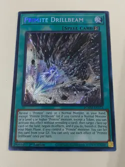 Yugioh - Primite Drillbeam x 3 - 1st Edition Secret Rare NM - Free Holo Card B - Image 2