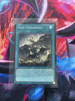 YUGIOH - VOID UNLEASHING - SECRET RARE - BLGG - NM - 1ST ED - Image 1