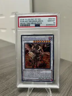 2016 Yu-Gi-Oh Scarlight Red Dragon Archfiend 1st Edition PSA 10 Mega Tins - Image 1