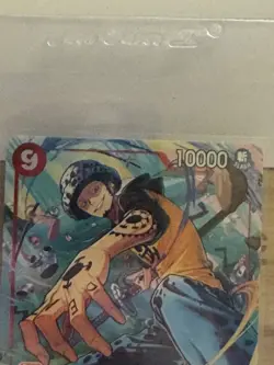 ONE PIECE THE AZURE SEAS SEVEN ALTERNATE ART SR Foil Trafalgar Law OP14-009 Look - Image 4