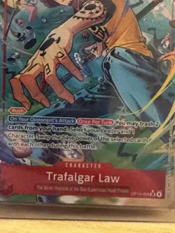 ONE PIECE THE AZURE SEAS SEVEN ALTERNATE ART SR Foil Trafalgar Law OP14-009 Look - Image 5