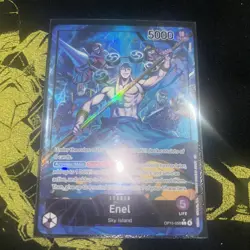 One Piece TCG Enel OP15-058 Leader Alt Art Near Mint English - Image 1