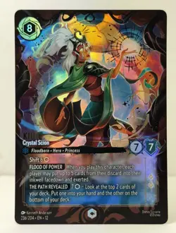 Kida Crystal Scion Disney Lorcana Set 12 Wilds Unknown Enchanted 236/204 NM - Image 1