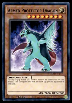 Armed Protector Dragon Amazing Defenders AMDE-EN047 MP YuGiOh TCG | Buy 10 Get 1 - Image 1