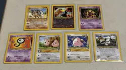 Lot of 7 WoTC Black Star Promo Pokemon Cards Entei Unown Cleffa Mewtwo Igglybuff - Image 1