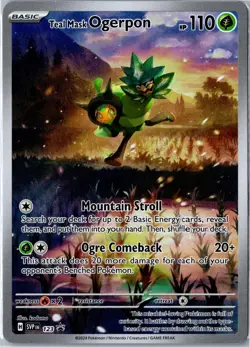 Pokemon Card - Teal Mask Ogerpon Scarlet & Violet Promo 123 Promo Holo LP - Image 1