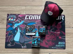 Pokemon TCG EUIC 2026 Competitor Kit With Playmat / Sleeves - No Promo Card - Image 1