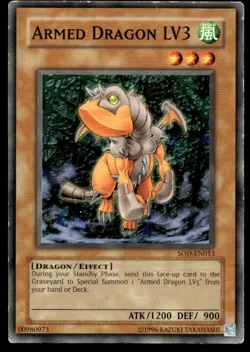 Armed Dragon LV3 Soul of the Duelist SOD-EN013 MP YuGiOh TCG | Buy 10 Get 10 Fre - Image 1