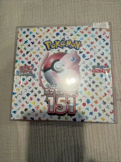 Pokemon TCG 151 Booster Box Japanese Mew 2023 Standard Card Stock Age 6+ Sealed - Image 1