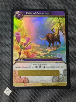 World of Warcraft WoW TCG Path of Cenarius Honor Loot Card 1/3 Unscratched - Image 1