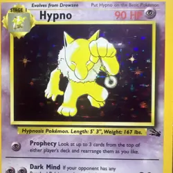 🔥PSA 8 Hypno #8 Fossil Set Holo Foil Rare 1999 Pokemon Card Collection WOTC #8 - Image 3