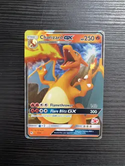 Pokemon TCG Charizard GX Hidden Fates Card 9/68 Full Art Holo Ultra Rare NM/LP - Image 1
