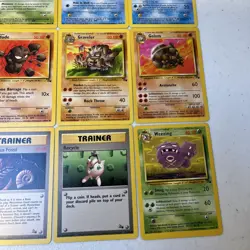 15 Fossil Pokemon TCG Cards 1999 Wizards Golem Weezing Seadra Golduck Gastly - Image 4