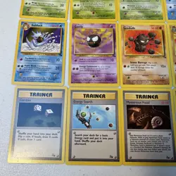 15 Fossil Pokemon TCG Cards 1999 Wizards Golem Weezing Seadra Golduck Gastly - Image 5