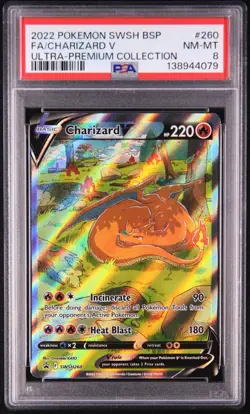 PSA 8 Charizard V SWSH260 SWSH: Sword & Shield Promo Cards Holo - Image 1