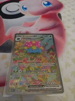 Scarlet & Violet 151 Bulbasaur Ivysaur Venusaur ex Full Art Holo 3 Card Lot - Image 3