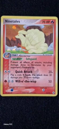 🔥Ninetales 22/101🔥 Rare Reverse Holo Pokemon Card MP - Image 1