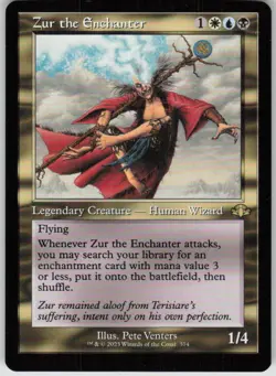 Zur the Enchanter (Retro Frame) R Dominaria Remastered 374 LP - Image 1