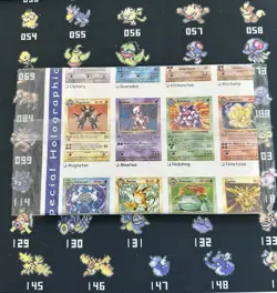 1998 POKEMON PlaymatChecklist PosterShadowless Base Set TCGFACTORY SEALED - Image 2