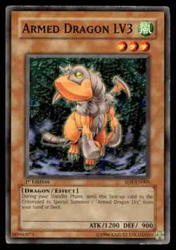 Armed Dragon LV3 Structure Deck: Dragon's Roar SD1-EN005 MP YuGiOh TCG | Buy 10 - Image 1