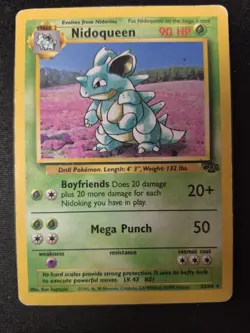 Pokemon TCG Nidoqueen Jungle Unlimited 23/64 Regular Rare Hp - Image 1