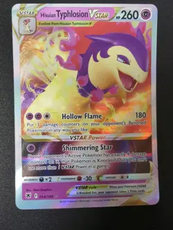 Pokemon Astral Radiance #54 Hisuian Typhlosion Vstar Full Art Holo Ultra Rare Nm - Image 1