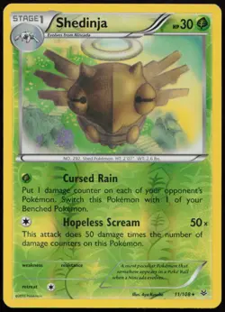 Shedinja 11/108 MP Roaring Skies Rare Reverse Holo Pokemon - Image 1