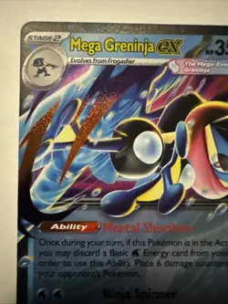 Pokemon Mega Greninja EX 22/086 ME04 Chaos Rising Holo Combined Shipping - Image 2