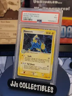 2005 Pokemon Manectric Holo 7/106 Emerald PSA 7 CGC BGS SWIRL - Image 1