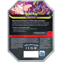 Pokemon Mega Moonlit Tin Mega Gengar Tin Factory Sealed - Image 2