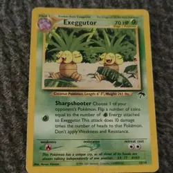 Pokemon TCG Exeggutor 13/18 Southern Islands Promo Regular EN Stage 1 70HP 2001 - Image 1