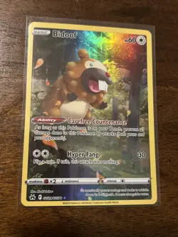 Bidoof GG29/GG70 Pokemon TCG Crown Zenith: Galarian Gallery NM - Image 1