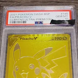 Pokemon TCG Pikachu V PSA 10 - Image 2