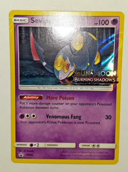 Seviper - (Prerelease) SM46 Holo Promo Sun & Moon Promo Pokemon Near Mint, fresh - Image 2