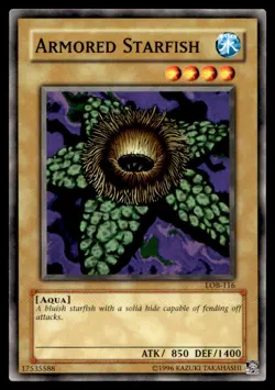 Armored Starfish The Legend of Blue Eyes White Dragon LOB-116 MP YuGiOh TCG | Bu - Image 1