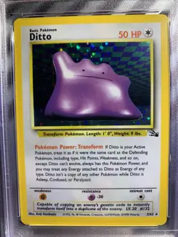 1999 Pokemon Fossil DITTO Holo 3/62 PSA 8 NM - MT - Image 3