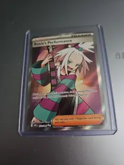Pokemon TCG Roxie's Performance 112/086 Chaos Rising Full Art Holo NM - Image 1