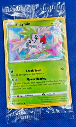 Pokemon Vivid Voltage Holo Shaymin 015/185 Black Star Rare NM SEALED - Image 1