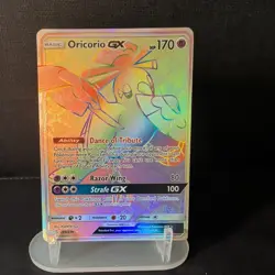 Pokemon Oricorio GX 255/236 Cosmic Eclipse Secret Rare Full Art Holo - Image 1