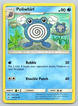 POLIWHIRL 38/214 UC UNBROKEN BONDS POKEMON MP BABA - Image 1