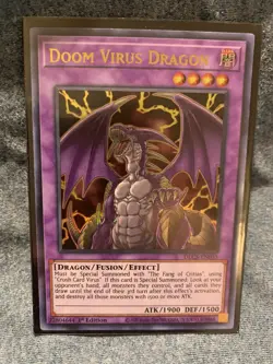 Yugioh! Doom Virus Dragon DLCS-EN055 Ultra Rare - 1st Edition - Image 1