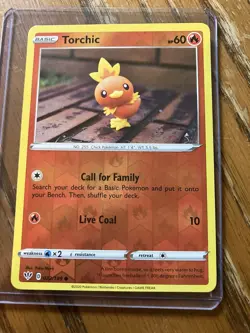 The Pokemon Company Torchic 022/189 Common Reverse Holo SWSH03 English 60 HP - Image 1