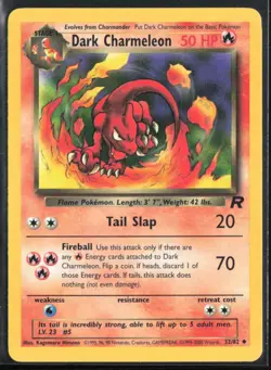 Dark Charmeleon 2000 Pokemon #32/82 Stage 1/Uncommon - Image 1